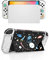 ECHZOVE Switch OLED-Schutzhülle, harte PC-Abdeckung, kompatibel mit Switch OLED-Konsole und TPU-Schale für Joy Con-Controller mit Displayschutzfolie aus gehärtetem Glas und Daumengriffkappen,