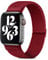 Migeec Armband für Apple Watch 38/40/41/42/44/45mm, Nylon Stretchy Sport Ersatzband für i Watch Serie 8/7/SE/6/5/4/3/2/1 (38/40/41mm, Burgundisch)