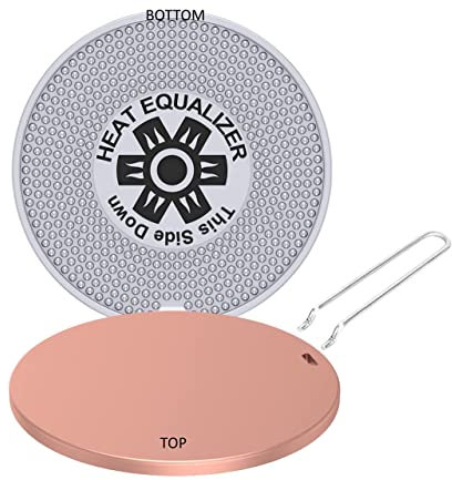 The Heat Equalizer Heat Diffuser for Gas Stove - Aluminum & Copper Alloy, Hot Plate & Stove Burner Cover, Ring Plate Cover - 6.00 inch