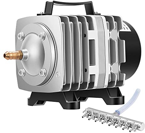VIVOSUN Commercial Air Pump 1110 GPH 8 Outlet 40W 70L/min for Aquarium and Hydroponic Systems