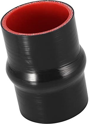 A ABSOPRO Auto Schlauchkupplung Ladeluftkühlerrohr 63mm 2.48 Innendurchm. Schwarz Silikon