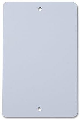 Warenanhänger aus Metall 105x150 mm Metalletiketten 615011 Metallanhänger Hängeetiketten (100)