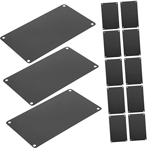 DOITOOL 10piezas Letreros Grabados Láser Placa De Puerta Multifunción Para Nombre Para Puertas De Oficinas y Negocios Grabado Diy Letrero De Aluminio Para Bricolaje