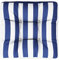 vidaXL Palettenkissen, Kissen für Gartenmöbel Hocker Sofa, Wasserabweisendes Sofakissen, Sitzkissen Palettenpolster, Blau Weiß Gestreift Stoff