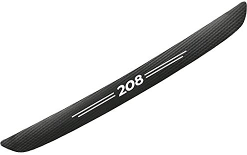 Auto Kohlefaser Stoßstangenschutz Folie, für Peu-geot 107 206 207 208 2008, Ladekantenschutz Anti-Scratch Schutzfolie Kofferraumschutz Dekoration Aufkleber Styling Zubehör, 208