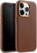 STILGUT Cover kompatibel mit iPhone 15 Pro Max Hülle aus Leder - iPhone 15 Pro Max Case aus Leder Kompatibel mit MagSafe, mit Tasten & Kameraeinfassung aus Metall, Ledercase - Cognac