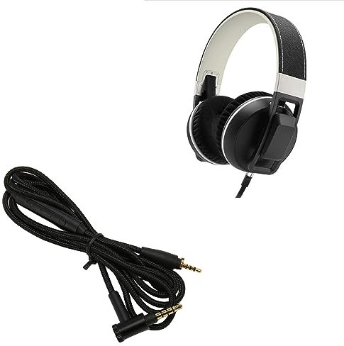 Cable de Audio para Auriculares con Micrófono, Cable de Audio de Repuesto Trenzado de Nailon de 3,5 Mm, Enchufe en ángulo Recto para Sennheiser Urbanite XL, Auriculares Urbanite,