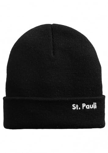 FC St. Pauli - Totenkopf - Mütze Beanie schwarz