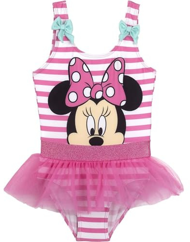 Bañador Niña Disney Licencia Oficial Diseño Único - Traje Baño Niña Disney Resistente Playa y Piscina