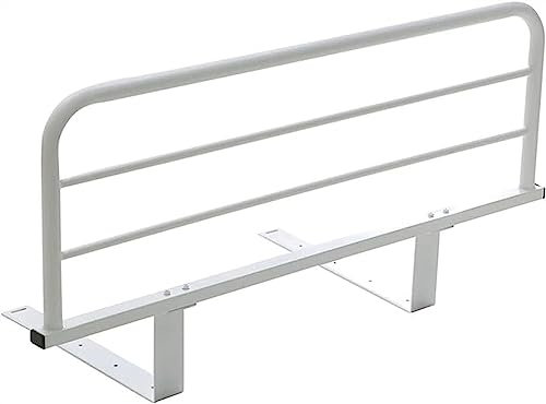 Bettgitter Sty Seitenschutz für ältere Erwachsene, faltbar, weiß, Handlaufstange am Bett, bruchsicher, Bettgeländer, Leitplanke (20 cm Halterung, 90 cm)