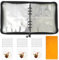 Transparent Jewelry Pouch Storage Book with Anti Oxidation Zipper Pockets Travel Jewelry Display Organizer Album for Necklace Earrings Bracelets (160 Grids + 100 Pcs Lock Bag+1 mini storage bag)