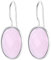 Klassische Wasser Tropfen Himmel Blau Achat Ohrringe Solide MetJakt 925 Sterling Silber Ohrring für Dame Hochzeitsparty Edlen Schmuck (Rosa Quarz)