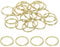 PATIKIL Flat Split Rings, 50Pcs 0.8/20mm Diameter Pure Brass Flat Split Key Chain Rings for DIY Home Office Car Keys