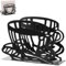 Servilletero de Acero Inoxidable Negro Moderno - Soporte para Servilletas de Mesa, Porta Servilletas Papel de Pie Pequeño para Bar, Cocina, Restaurante, 13cm