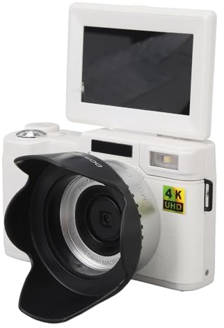 Smart Digitalkamera 48MP 4K HD Vlogging-Kamera, 3-Zoll-Klappdisplay, Autofokus, Bildstabilisator, 16-facher Zoom, 52-mm-Interface für Anfänger