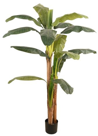 Poenia Arte Floral - Bananera Artificial (150 Cm) - Ref 631047 - Ideal para Decoración de Hogar
