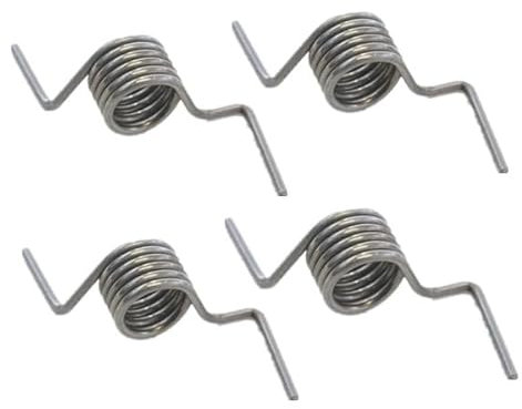 Muelle para refrigerador/en sentido contrario a las agujas del reloj para reparación de puertas congeladoras/acero resistente francés/compatible con Samsung GE LG Bisagra de resorte mullion-4 piezas