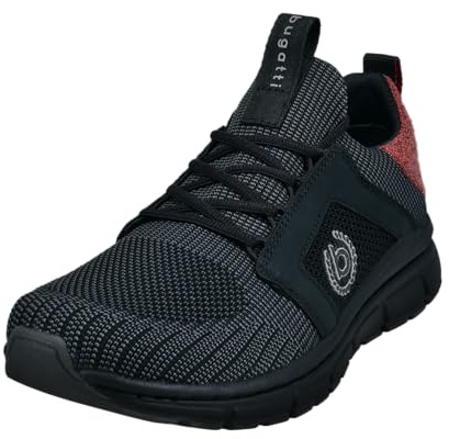 bugatti Herren Schnürstiefel, Männer Stiefel Kaltfutter,Chukka Boots,schnürung,Boots,Winterstiefel,Winterschuhe,schwarz (1000),45 EU/EU UK