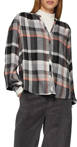 s.Oliver Karierte Bluse aus Viskosemix