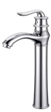 Vintage Retro Bagno Lavandino Rubinetto Monocomando Lavabo Rubinetto Miscelatore Acqua Calda e Fredda Finitura Cromata Alto Arco Becc