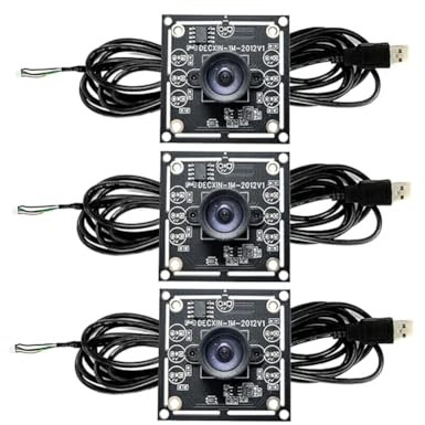 Qusedwey 3 STK. 100-Grad-Kameramodul 1 MP OV9732 1280 X 720 USB Kostenloser Treiber Manueller, mit 2 Meter Kabel für WinXP/7/8/10