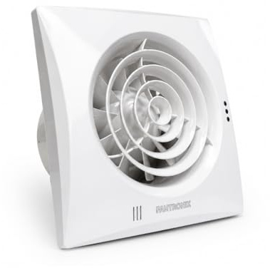 Fantronix 100 mm DC Bathroom Extractor Fan with Humidity Sensor | Automatic Moisture Control And A Low-Energy Motor For Wet Rooms And Kitchens