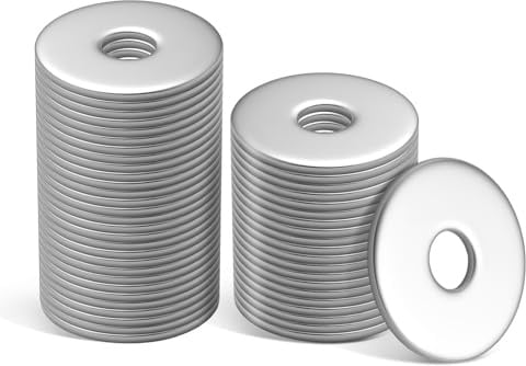 THFJWJ 100 Stück Unterlegscheiben Flachkopf M5×20×1.2mm | 304 A2 V2A Edelstahl Beilagscheiben,Kleiner Außendurchmesser, hohe Passgenauigkeit,für Schrauben, Muttern und Gewindestangen