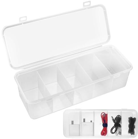 BOJIUKEJI 2 Stk Ladekabel Organizer Box Mit Deckel, Kabelorganizer Box