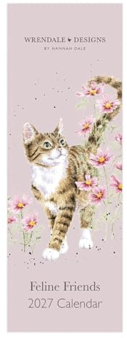 Feline Friends' Cat Slim Kalender 2027