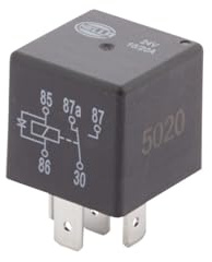 HELLA 4RD 933 332-441 Relais, Arbeitsstrom - 24V - 5-polig - Wechsler