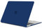 TECOOL Cover per MacBook Air M1 (A2337) e MacBook Air 13 Pollici Retina 2020 2019 2018 (A2179 A1932), Custodia Rigida Protettiva Sottile in Plastica Superficie Opaca, Blu Navy