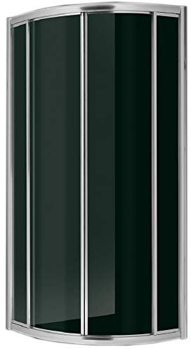 Box doccia asimmetrico cromo (67,5-70x87,5-90 Trasparente)