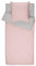 Caradou Parure de Lit Enfant Rose Organza, 4 Pièces Couette Incluse, 90x190 cm, Microfibre, Rose/Gris