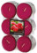 Gala Flavour by GALA Maxi Duftlichte Ø 58 mm, 24 mm weinrot - Wild Raspberry 96925 Riesen-Teelichte Duftkerzen, 144 Stück