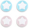 eXtremeRate PlayVital Agarres para el Pulgar para Nintendo Switch Joycon Lite Tapas de Joystick con Diseño de Estrella Thumb Grips de Silicona Tapas de Pulgar para Switch Lite joycons(Sakura+Azul)