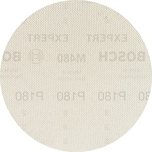 Bosch Professional 5x Abrasivi a Rete Expert M480 per Legno Duro, Vernice su Legno, Ø 150 mm, Grana 180, Accessorio Levigatrice Rotoorbitale