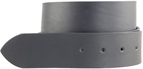 BELTINGER Wechselgürtel aus Vollrindleder ohne Schnalle 4,5 cm | Druckknopf-Gürtel für Damen Herren 45mm | Breiter Leder-Gürtel