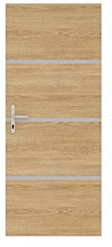 Nordlinger 890510 - Kit de renovación para puertas (4 hojas, 85 x 50 cm, 3 perfiles, 85 x 2 cm), color roble natural