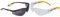 DEWALT Reinforcer Smoke Ploycarbon Safety Glasses - Black/Smoke, One Size & DPG54-1D PROTECTOR Clear High Performance Lightweight Protective Safety Glasses With Wraparound Frame -Yellow/Clear
