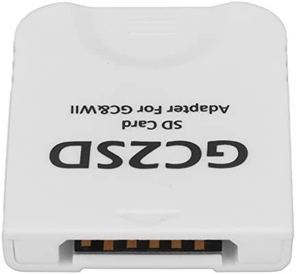ASHATA GC2SD Premium Micro-Speicherkarten-Adapter für Wii, Schlüssel-SD-Speicherkarten-Stick-Konverter-Adapter für Wii für GC-Spielekonsole, Tragbarer(Weiß)