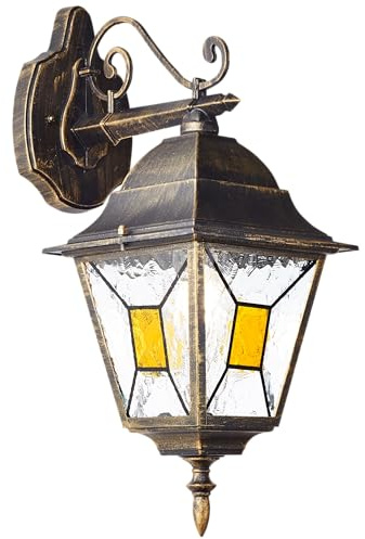 hängende Außen Wandlampe - spritzwassergeschüzte Outdoor Wandleuchte - 45 | Außen Wandlampe, 44,5 cm Höhe, 18 cm Breite, 1 x E27, IP44