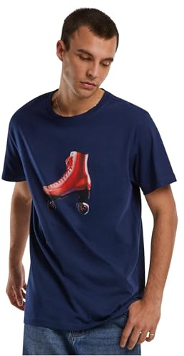 Mister Tee Herren Roller Tee Light Navy, M