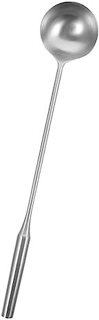 BESTonZON Servierlöffel Aus Metall Großer Suppenlöffel Griff Aus Edelstahl Küchenutensil Zum Kochen Restaurant Hotel