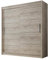 Easy4You D1 150 cm Trüffel Schiebetüren Kleiderschrank 150x200x58 cm Schlafzimmermöbel, Aufbewahrung - Mehrzweckschrank - Farbe: Trüffel