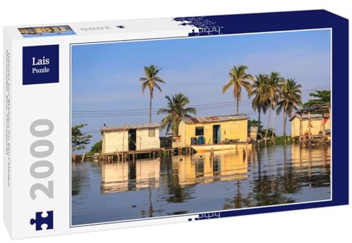 Lais Puzzle Casas sobre pilotes en el Pueblo de Ologa, Lago de Maracaibo, Venezuela 2000 Piezas