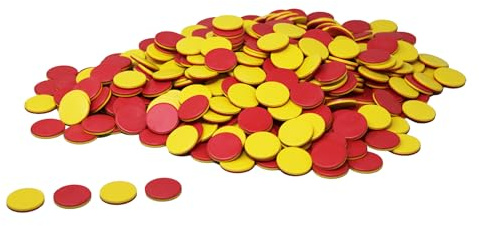 WISSNER® RE-Plastic Wendeplättchen (400 Stück) – Rot/Gelb