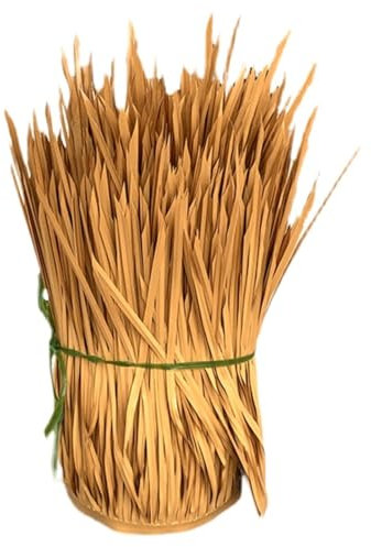 ZzERTE Rollo De Paja Artificial, Techo De Paja Sintética,Techo De Paja Falsa,decoración De Paja Retardante Simulada,Techo De Paja Sintética para Jardín Gazebo Cerca Terraza(0.5x4m(19.7x157.5in))