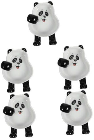 Amosfun 5 Pz Poggia Bacchette Piccolo Piatto Ciotole Per Salsa Piccolo Poggia Paletta Porta Cucchiaio Riutilizzabile Piatto Di Salsa Vassoio Cucchiaio Compatto Ciotole Di Salsa Ceramica