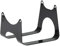 Zuasdvnk Support de réservoir d'huile – Porte-réservoir de débroussailleuse – Noir – Porte-bidon d'huile – Accessoires de machine à tondre – Construction en fer