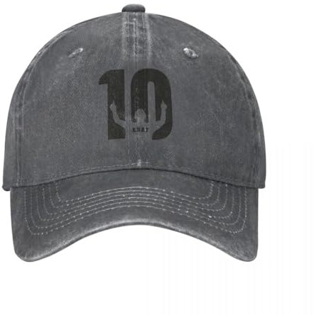 ZGGUOJU Nummer 10 Fußball Unisex Stil Baseball Kappen Messi Fußball Distressed Washed Caps Hut Outdoor All Seasons Reise Snapback Cap Outdoor Freizeitgeschenk